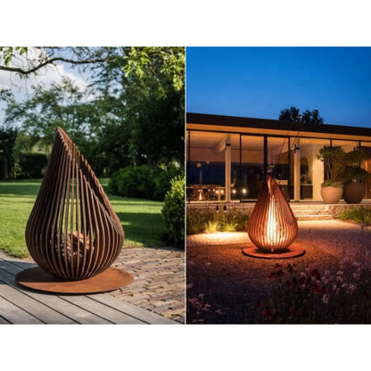 EmberSpire Sculptural Fire Tower - Live Wise Industries